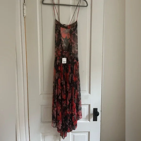 NWT Free People Floral Midi Slip Dress - Picture 5 of 8